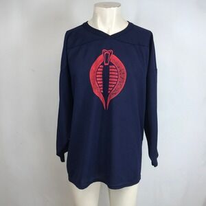 Vintage CCM  Cobra Commander Hockey Jersey Long Sleeve Mens XL
